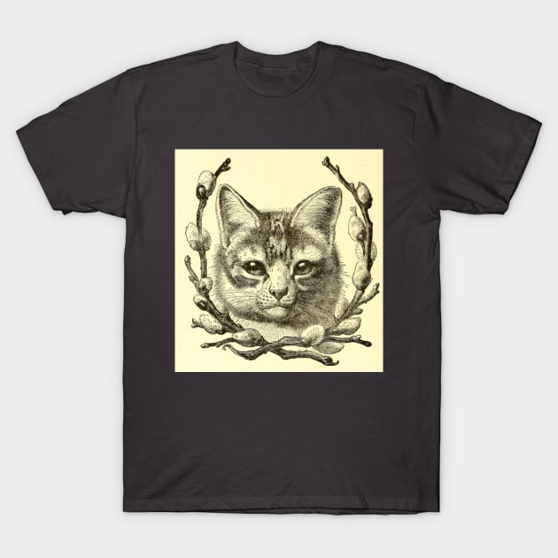 Antique Cat T-Shirt by bluespecsstudio